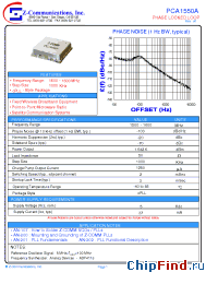 Datasheet PCA1550A manufacturer Z-Communications