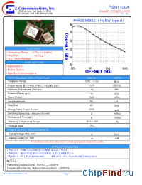 Datasheet PSN1100A manufacturer Z-Communications