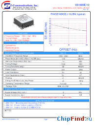Datasheet V616ME10 manufacturer Z-Communications