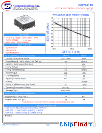 Datasheet V626ME10 manufacturer Z-Communications