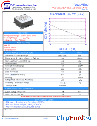 Datasheet V630ME09 manufacturer Z-Communications