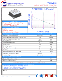 Datasheet V800ME09 manufacturer Z-Communications