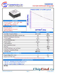 Datasheet V846ME02 manufacturer Z-Communications