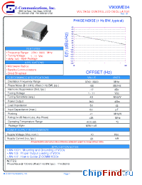 Datasheet V900ME04 manufacturer Z-Communications