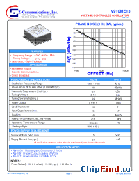 Datasheet V910ME13 manufacturer Z-Communications