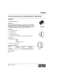 Datasheet FCX605TA manufacturer Zetex