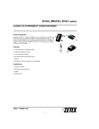 Datasheet ZMV934TA manufacturer Zetex
