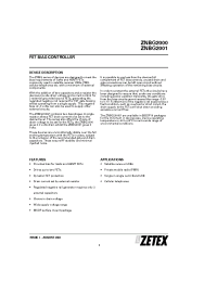 Datasheet ZNBG2000X10 manufacturer Zetex