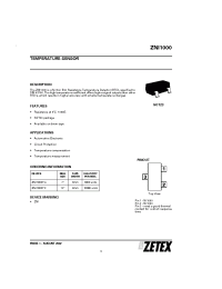 Datasheet ZNI1000TA manufacturer Zetex