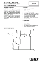 Datasheet ZR431F005 manufacturer Zetex