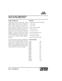 Datasheet ZSR manufacturer Zetex