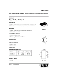 Datasheet ZX5T849G manufacturer Zetex