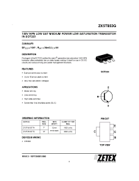 Datasheet ZX5T853G manufacturer Zetex