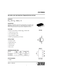 Datasheet ZX5T869G manufacturer Zetex