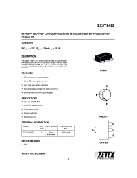 Datasheet ZX5T949Z manufacturer Zetex