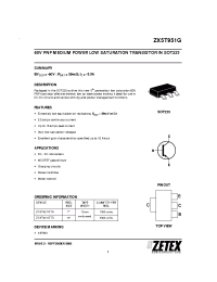Datasheet ZX5T951G manufacturer Zetex