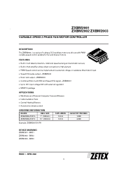 Datasheet ZXBM2001X10TA manufacturer Zetex