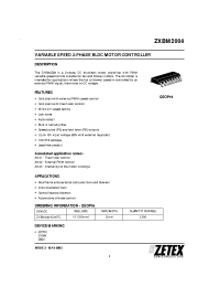 Datasheet ZXBM2004Q16TC manufacturer Zetex