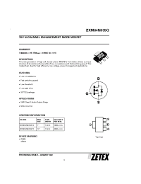 Datasheet ZXM64N035GTA manufacturer Zetex