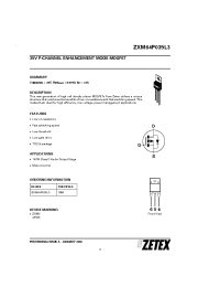Datasheet ZXM64P03 manufacturer Zetex