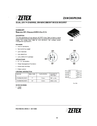 Datasheet ZXMD65P02N8TA manufacturer Zetex