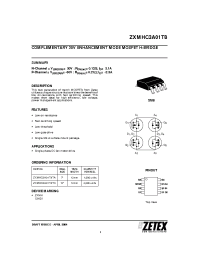 Datasheet ZXMHC3A01T8TA manufacturer Zetex
