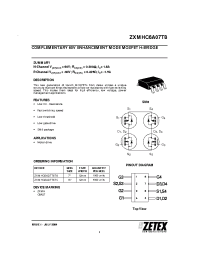 Datasheet ZXMHC6A07T8TC manufacturer Zetex