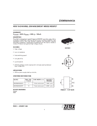 Datasheet ZXMN0545G4TA manufacturer Zetex