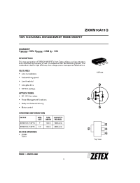Datasheet ZXMN10A11G manufacturer Zetex