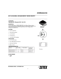 Datasheet ZXMN2A02X8TC manufacturer Zetex