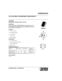 Datasheet ZXMN2A03E6 manufacturer Zetex