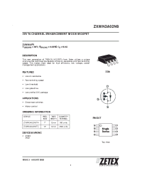 Datasheet ZXMN3A02N8 manufacturer Zetex