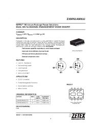 Datasheet ZXMN3AM832 manufacturer Zetex