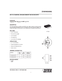Datasheet ZXMN6A09G manufacturer Zetex