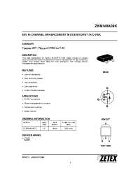 Datasheet ZXMN6A09K manufacturer Zetex