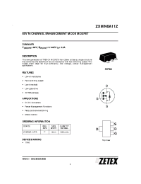 Datasheet ZXMN6A11Z manufacturer Zetex
