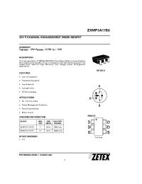 Datasheet ZXMP3A17E6 manufacturer Zetex