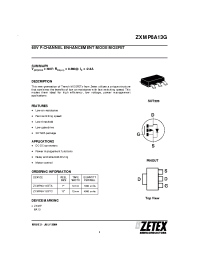 Datasheet ZXMP6A13G manufacturer Zetex