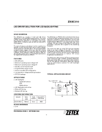 Datasheet ZXSC310 manufacturer Zetex