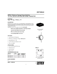 Datasheet ZXT1M322 manufacturer Zetex
