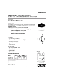 Datasheet ZXT2M322TA manufacturer Zetex