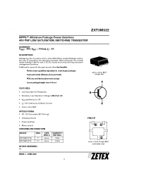 Datasheet ZXT3M322TA manufacturer Zetex