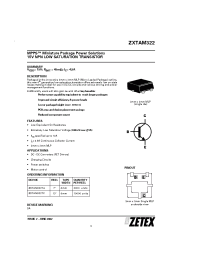 Datasheet ZXTAM322TC manufacturer Zetex