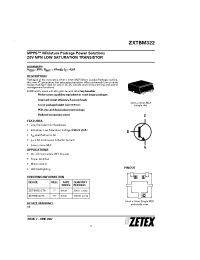 Datasheet ZXTBM322TA manufacturer Zetex
