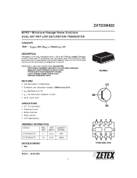 Datasheet ZXTD3M832 manufacturer Zetex