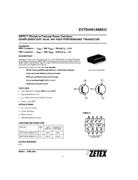 Datasheet ZXTD4591AM832 manufacturer Zetex