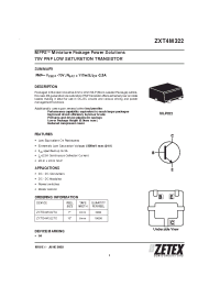 Datasheet ZXTD4M322TC manufacturer Zetex