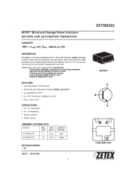 Datasheet ZXTEM322 manufacturer Zetex