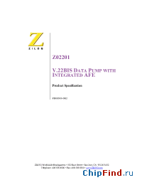 Datasheet Z0220112VSCR3470 manufacturer Zilog