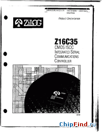 Datasheet Z16C3510GSE manufacturer Zilog